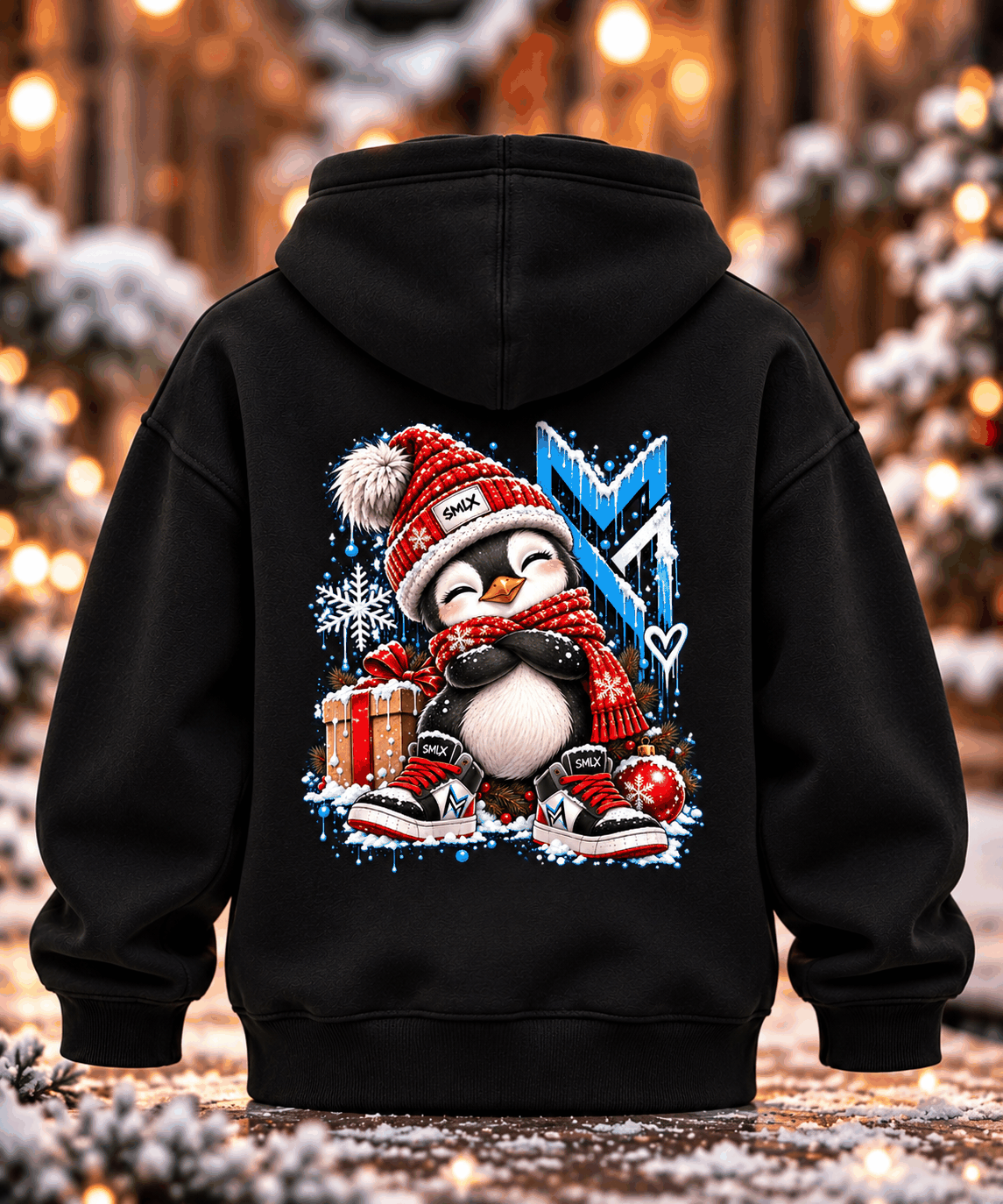 Frosty Penguin Hoodie l SMALEMEX