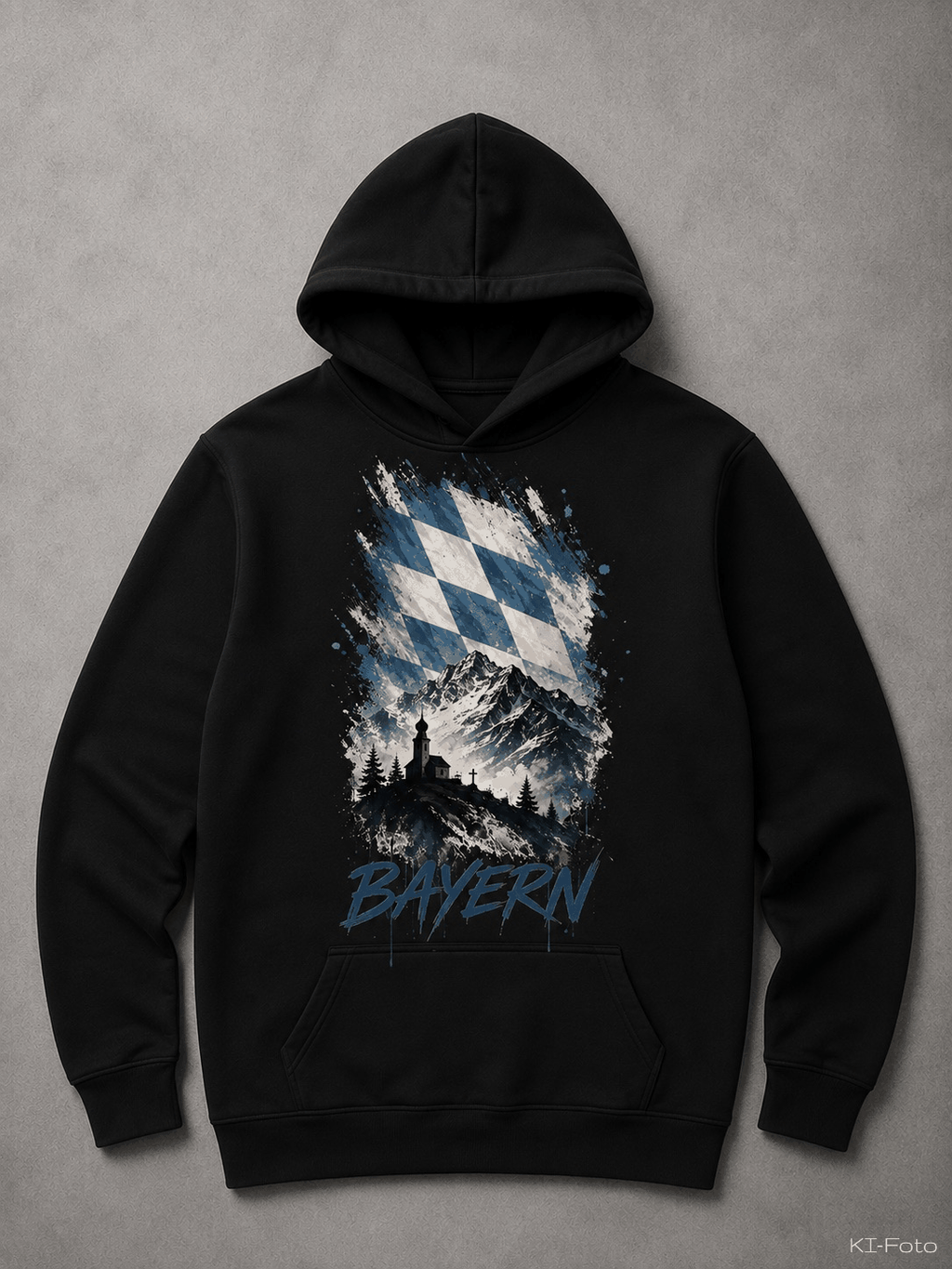 Schwarzer Bayern Hoodie von SMALEMEX mit modernem Streetwear Design