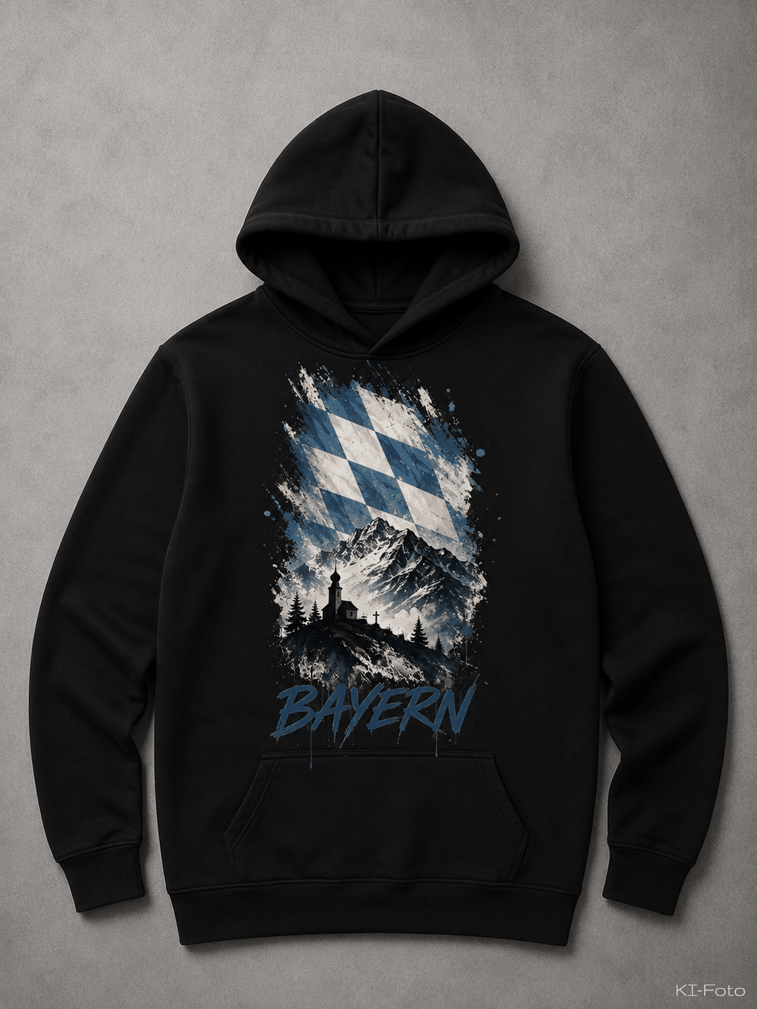 Schwarzer Bayern Hoodie von SMALEMEX mit modernem Streetwear Design