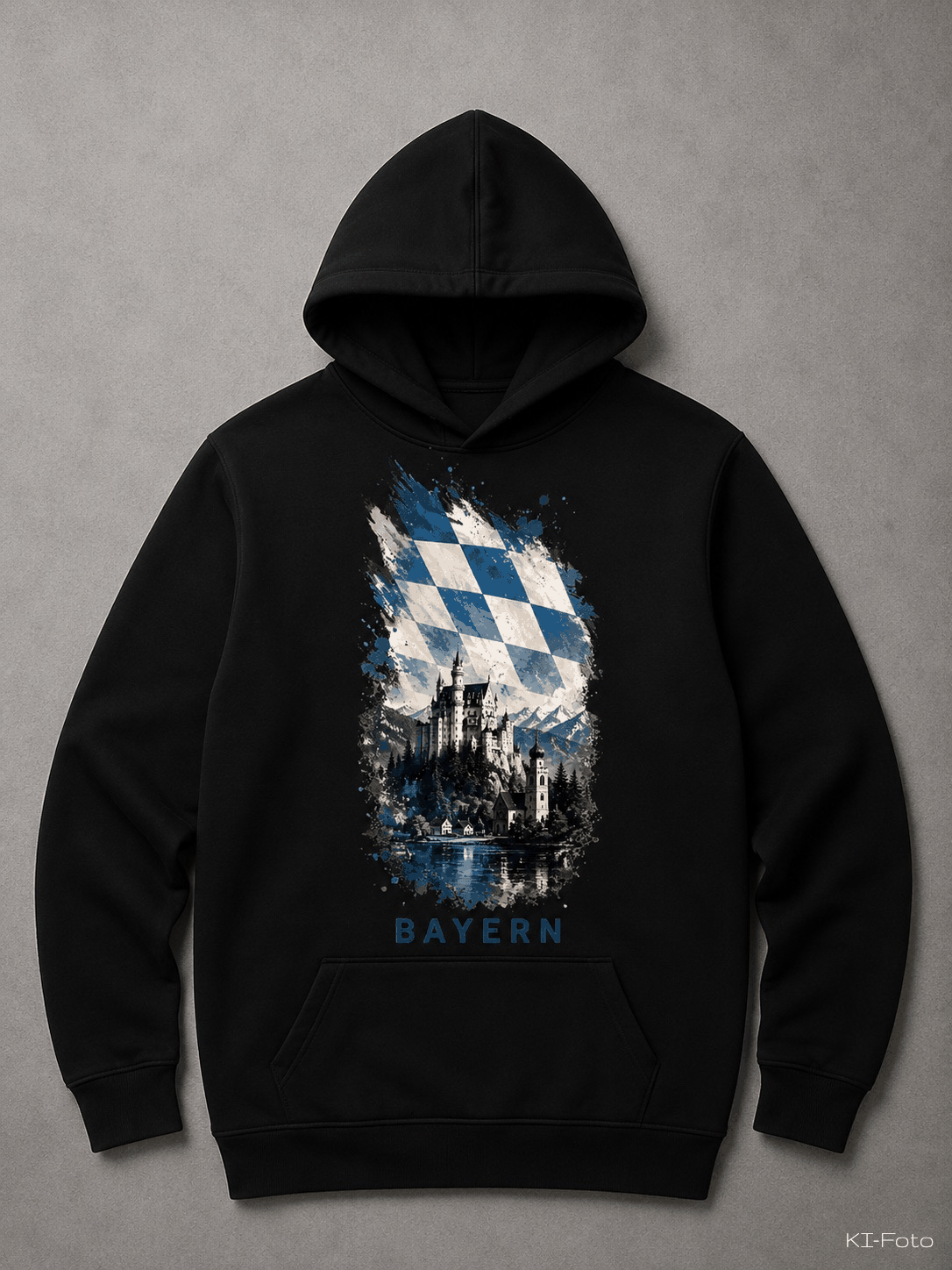 Bayern Liebe Hoodie schwarz von SMALEMEX