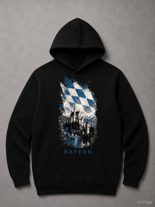 Bayern Liebe Hoodie schwarz von SMALEMEX