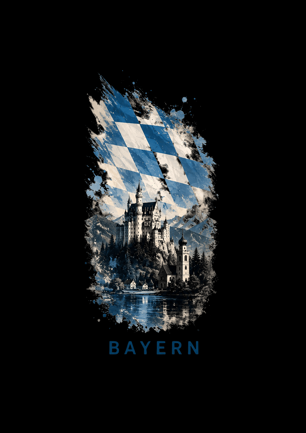 Bayern Liebe T-Shirt Motiv von SMALEMEX