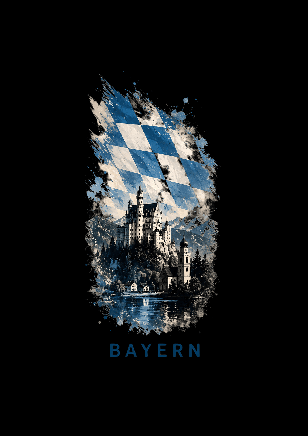 Bayern Liebe T-Shirt Motiv von SMALEMEX