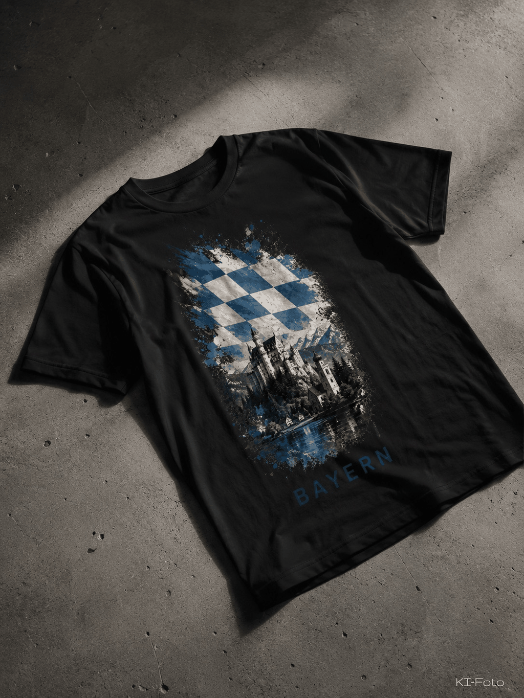 Schwarzes Bayern Liebe T-Shirt von SMALEMEX