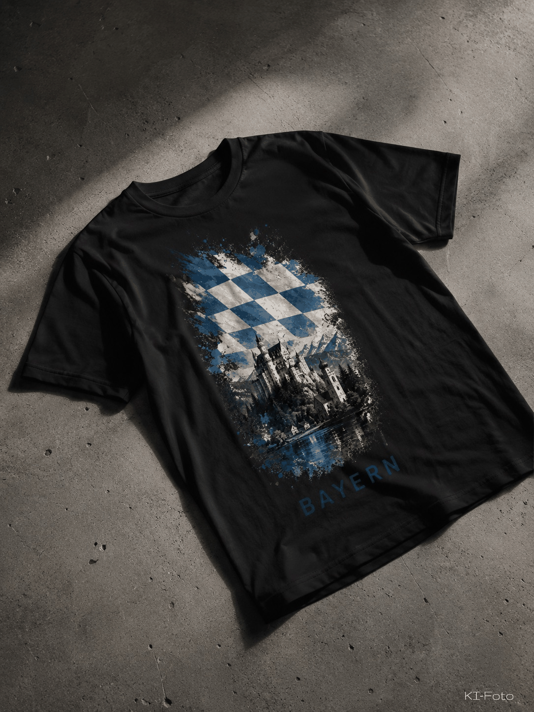 Schwarzes Bayern Liebe T-Shirt von SMALEMEX