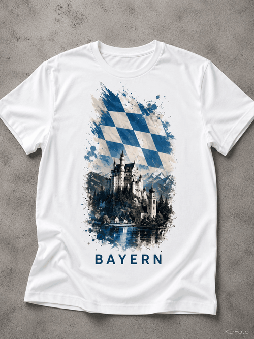 Weißes Bayern Liebe T-Shirt von SMALEMEX