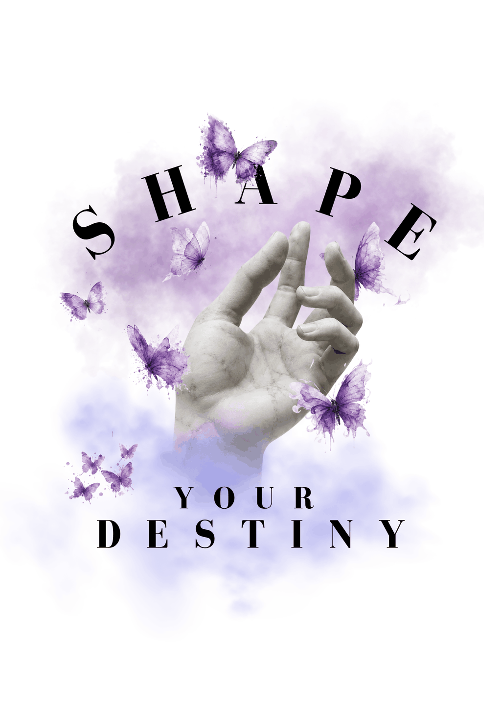 Destiny T-Shirt Motiv von SMALEMEX in Weiß