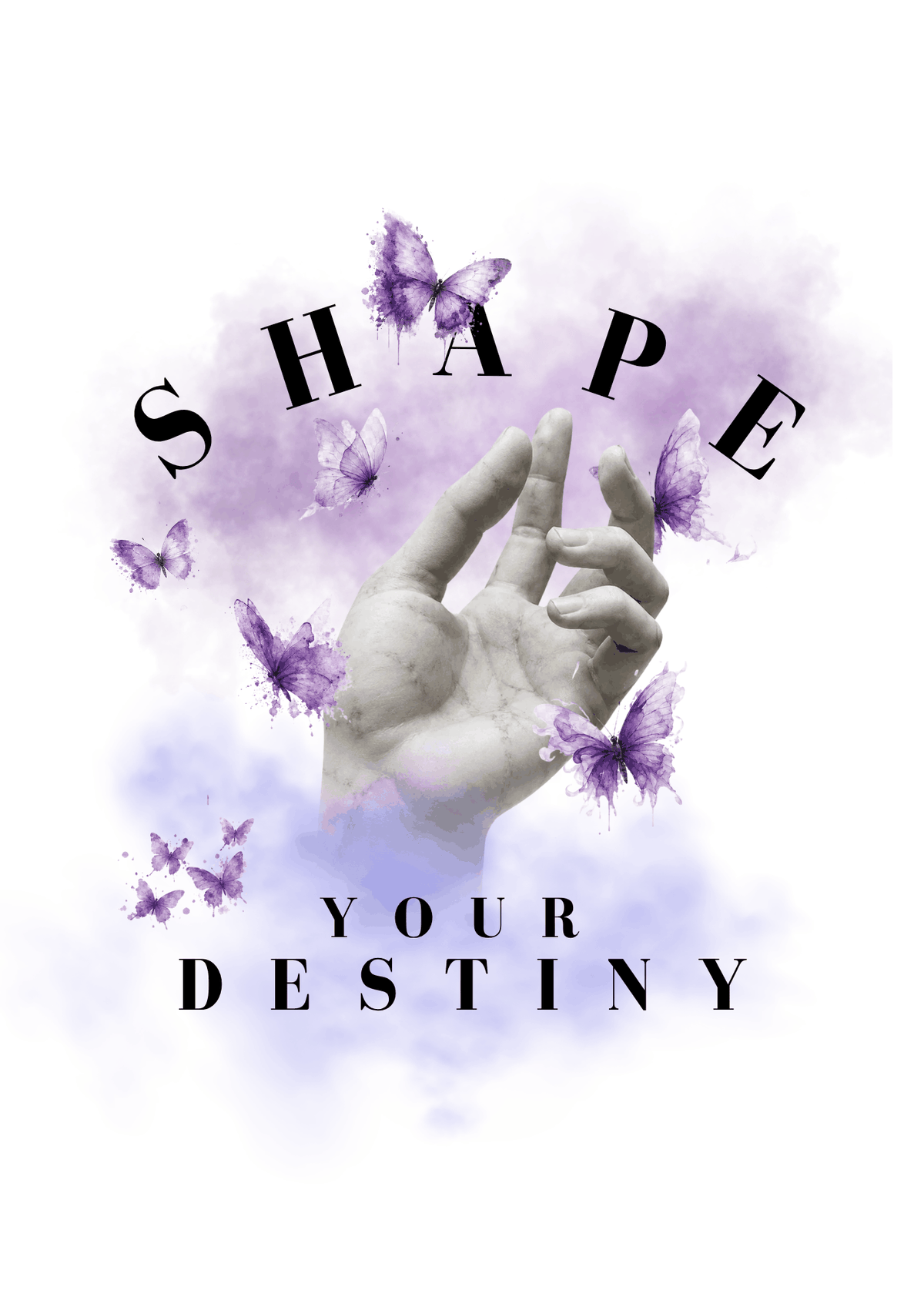 Destiny T-Shirt Motiv von SMALEMEX in Weiß