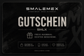 Digitaler SMALEMEX Gutschein als Geschenk mit individuellem Gutscheincode und flexiblen Werten für den Onlineshop