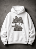 Weißer Heimat Hoodie von SMALEMEX mit Streetwear Design