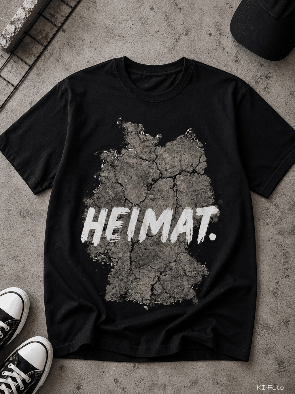Schwarzes Heimat T-Shirt von SMALEMEX