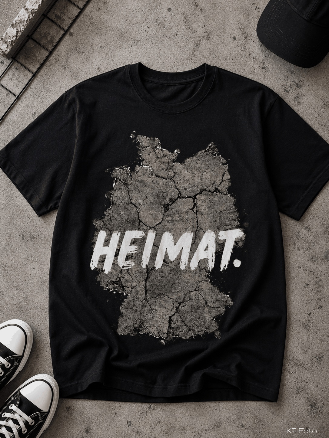 Schwarzes Heimat T-Shirt von SMALEMEX