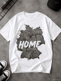 Home T-Shirt weiß mit Streetwear Motiv von SMALEMEX