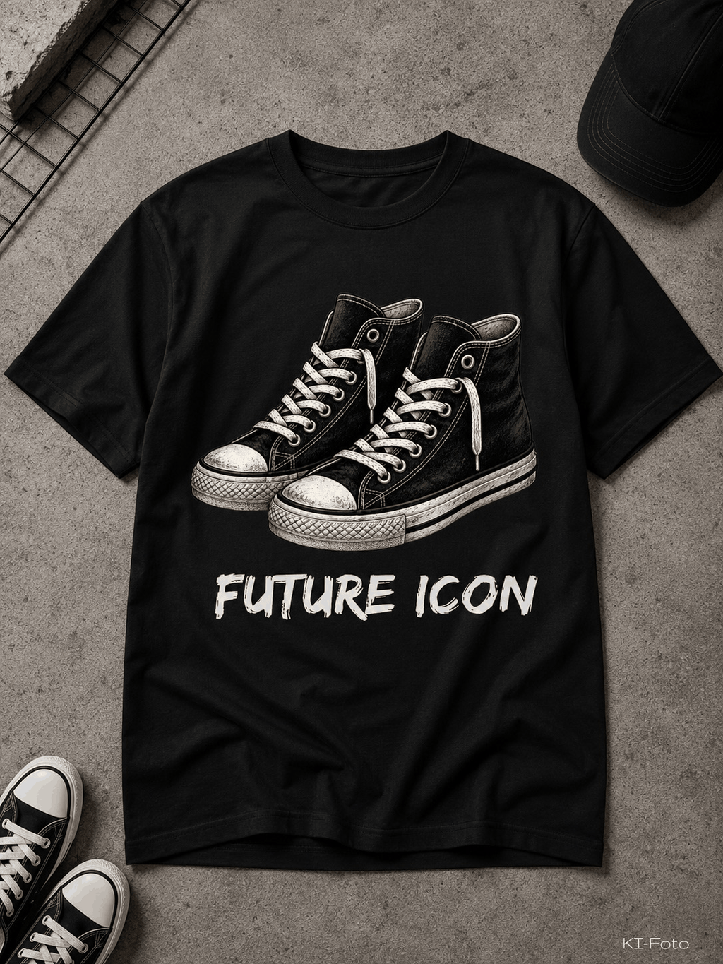 Icon Kinder T-Shirt schwarz von SMALEMEX