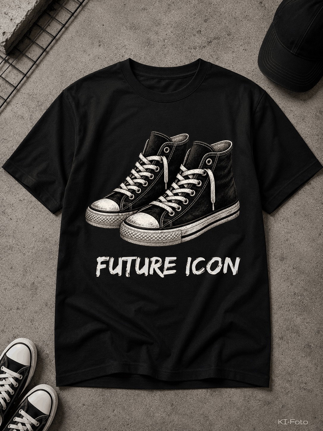 Icon Kinder T-Shirt schwarz von SMALEMEX