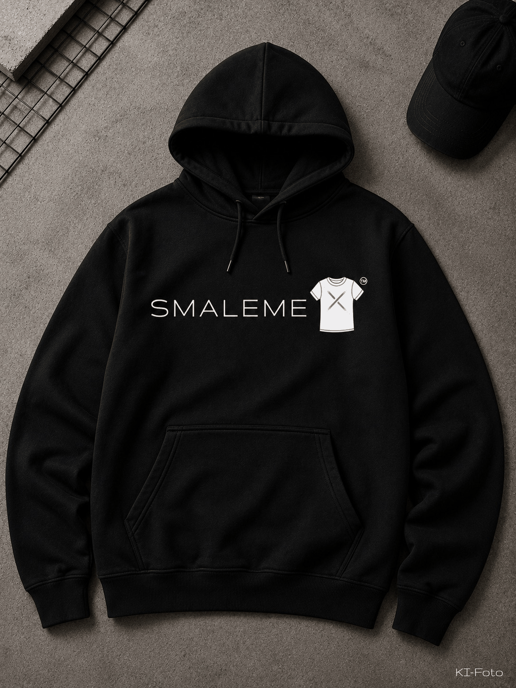 SMALEMEX Hoodie schwarz mit Logo