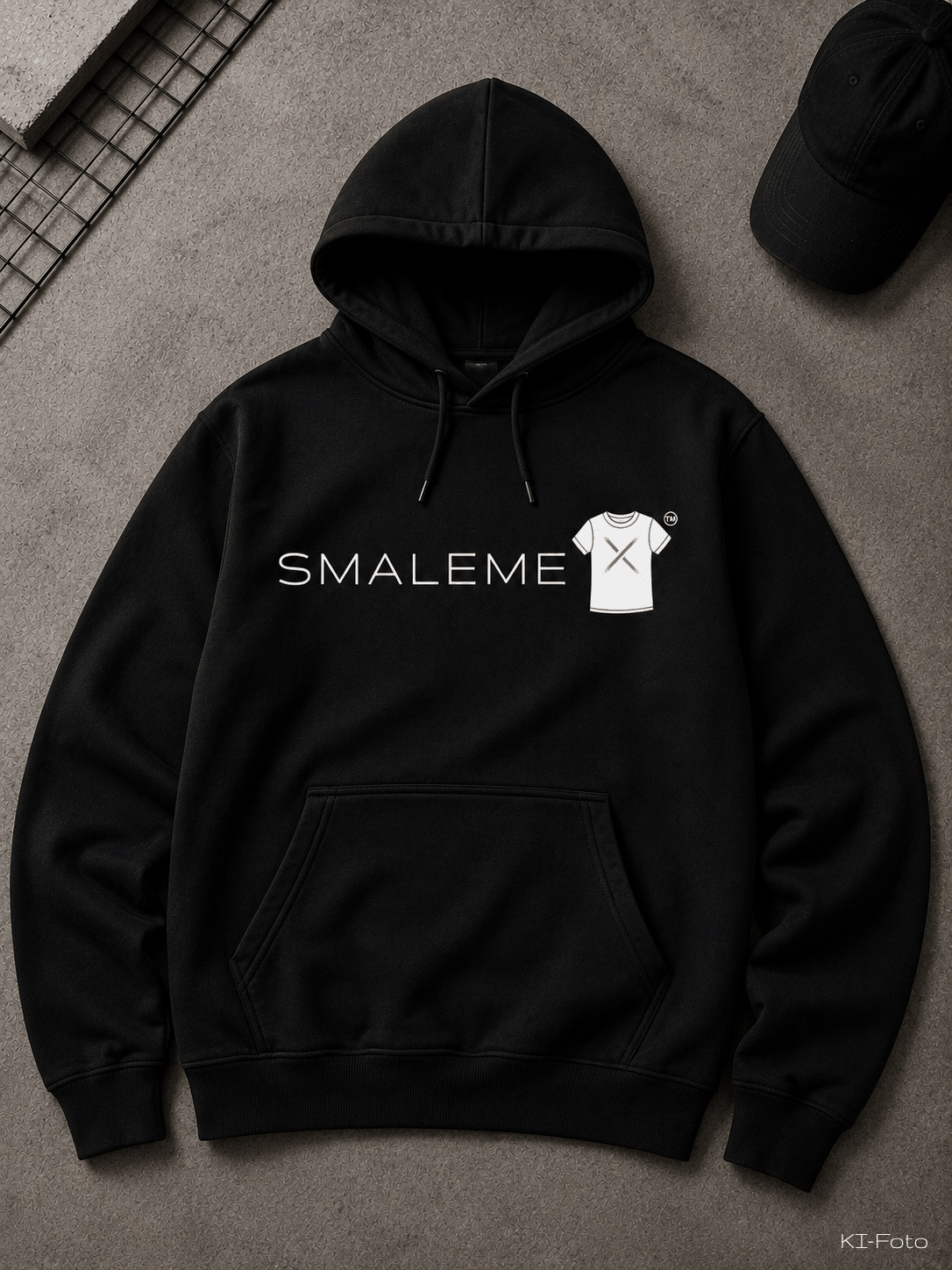 SMALEMEX Hoodie schwarz mit Logo