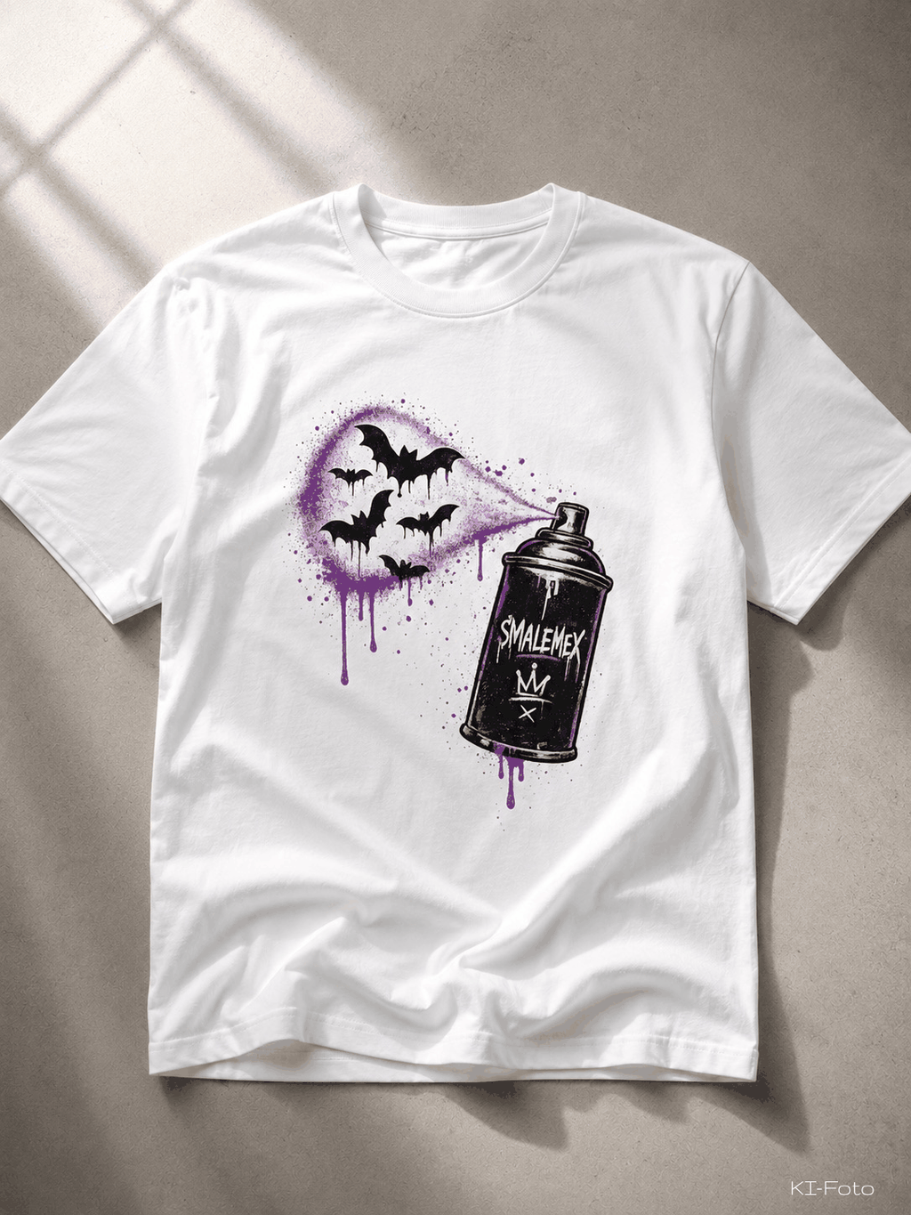 Schwarzes Vampi T-Shirt mit auffälligem Vampir-Design und modernem Streetwear-Stil